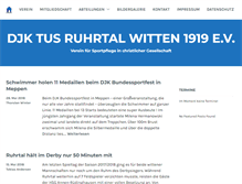 Tablet Screenshot of djk-ruhrtal-witten.de